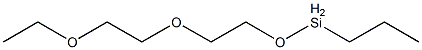 Propyl[2-(2-ethoxyethoxy)ethoxy]silane Structure