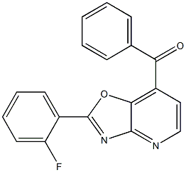 2-(2-Fluorophenyl)-7-benzoyloxazolo[4,5-b]pyridine 구조식 이미지