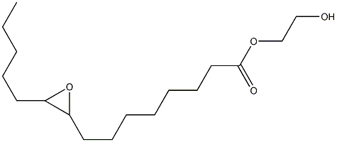 9,10-Epoxypentadecanoic acid 2-hydroxyethyl ester 구조식 이미지