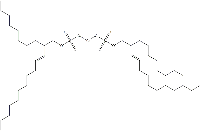 Bis(2-octyl-3-tridecenyloxysulfonyloxy)calcium Structure