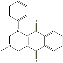 1-Phenyl-3-methyl-1,2,3,4-tetrahydrobenzo[g]quinazoline-5,10-dione Structure