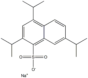 2,4,7-Triisopropyl-1-naphthalenesulfonic acid sodium salt Structure