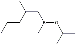 Methyl(2-methylpentyl)(isopropyloxy)borane Structure