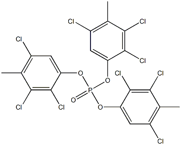 Phosphoric acid tris(2,3,5-trichloro-4-methylphenyl) ester Structure