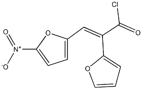 2-(2-Furyl)-3-(5-nitro-2-furyl)acryloyl chloride 구조식 이미지