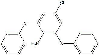 4-Chloro-2,6-bis(phenylthio)aniline 구조식 이미지