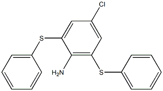 4-Chloro-2,6-bis(phenylthio)aniline Structure