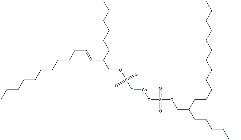 Bis(2-hexyl-3-tetradecenyloxysulfonyloxy)calcium 구조식 이미지