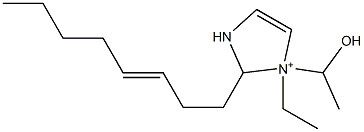 1-Ethyl-1-(1-hydroxyethyl)-2-(3-octenyl)-4-imidazoline-1-ium Structure