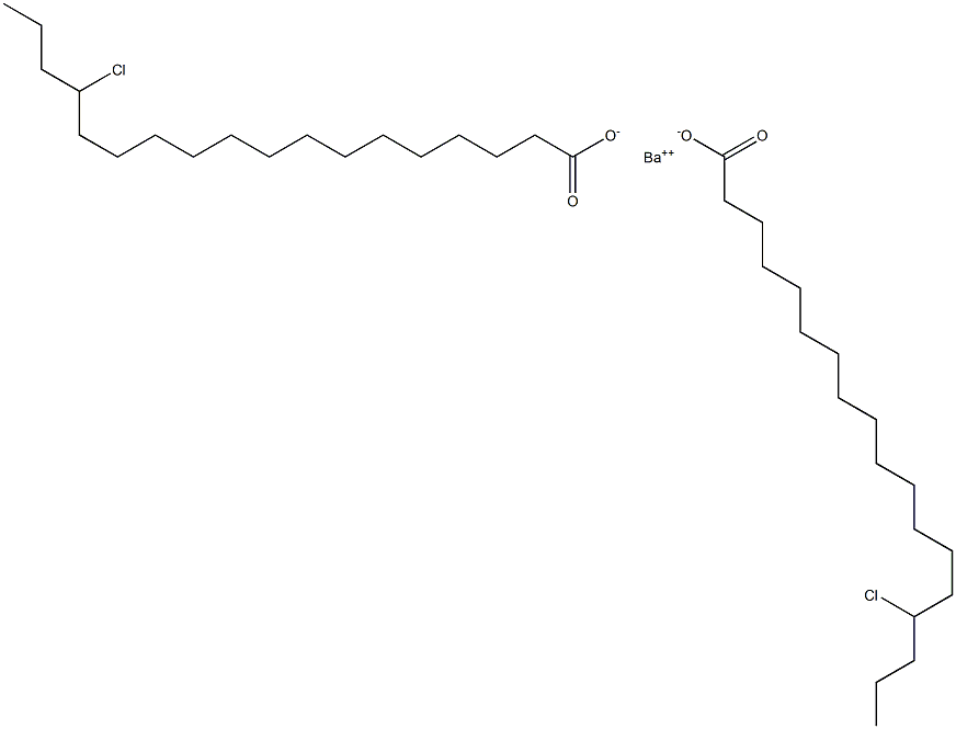 Bis(15-chlorooctadecanoic acid)barium salt 구조식 이미지