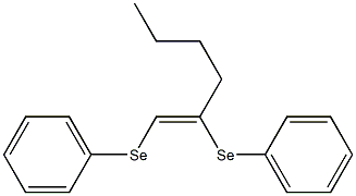 1,2-Bis(phenylseleno)-1-hexene Structure