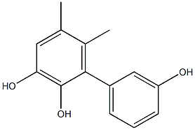 5,6-Dimethyl-1,1'-biphenyl-2,3,3'-triol Structure