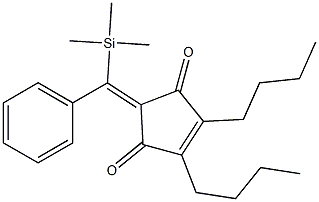 4,5-Dibutyl-2-[phenyl(trimethylsilyl)methylene]-4-cyclopentene-1,3-dione Structure