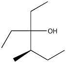 [R,(+)]-3-Ethyl-4-methyl-3-hexanol 구조식 이미지