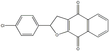 2-(4-Chlorophenyl)-2,3-dihydronaphtho[2,3-b]furan-4,9-dione Structure