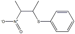 2-Nitro-3-(phenylthio)butane Structure