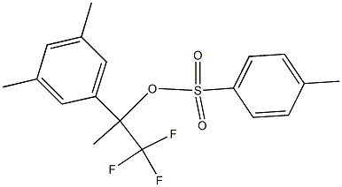 4-Methylbenzenesulfonic acid 1-(trifluoromethyl)-1-(3,5-dimethylphenyl)ethyl ester Structure