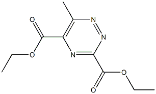 6-Methyl-1,2,4-triazine-3,5-dicarboxylic acid diethyl ester Structure