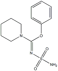 N-Sulfamoyl[phenoxy(piperidino)methan]imine Structure