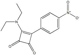 4-(4-Nitrophenyl)-3-diethylamino-3-cyclobutene-1,2-dione 구조식 이미지