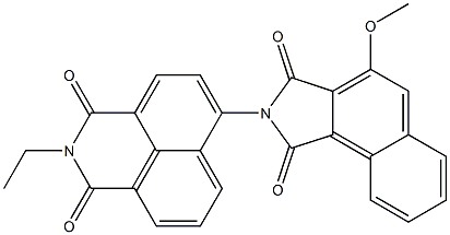 N-[(2,3-Dihydro-2-ethyl-1,3-dioxo-1H-benzo[de]isoquinoline)-6-yl]-3-methoxynaphthalimide 구조식 이미지