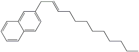 2-(2-Dodecenyl)naphthalene Structure