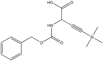 2-Benzyloxycarbonylamino-4-(trimethylsilyl)-3-butynoic acid 구조식 이미지