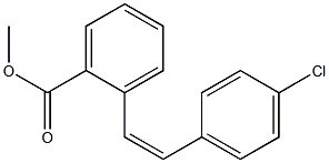 (Z)-4'-Chlorostilbene-2-carboxylic acid methyl ester 구조식 이미지