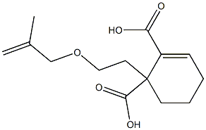 2-Cyclohexene-1,2-dicarboxylic acid hydrogen 1-[2-(methallyloxy)ethyl] ester Structure