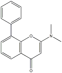 2-(Dimethylamino)-8-phenylchromone Structure