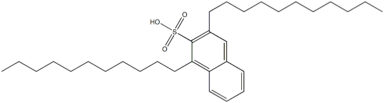 1,3-Diundecyl-2-naphthalenesulfonic acid Structure