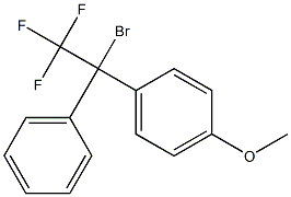 1-Bromo-1-phenyl-1-(4-methoxyphenyl)-2,2,2-trifluoroethane Structure