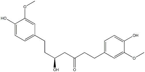 4,4'-[(S)-3-Hydroxy-5-oxoheptane-1,7-diyl]bis(2-methoxyphenol) 구조식 이미지