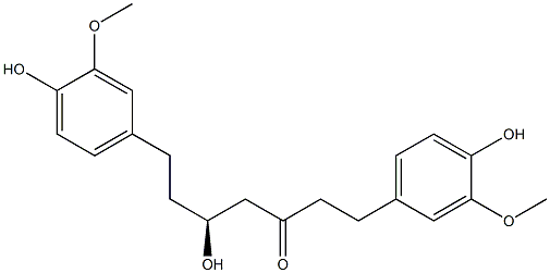 4,4'-[(S)-3-Hydroxy-5-oxoheptane-1,7-diyl]bis(2-methoxyphenol) Structure