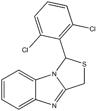 1-[2,6-Dichlorophenyl]-3H-thiazolo[3,4-a]benzimidazole Structure