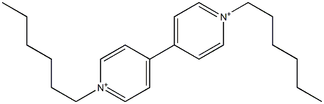 1,1'-Bishexyl-4,4'-bipyridinium 구조식 이미지