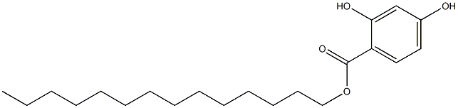 2,4-Dihydroxybenzoic acid tetradecyl ester Structure