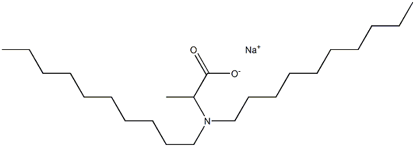 2-(Didecylamino)propanoic acid sodium salt 구조식 이미지