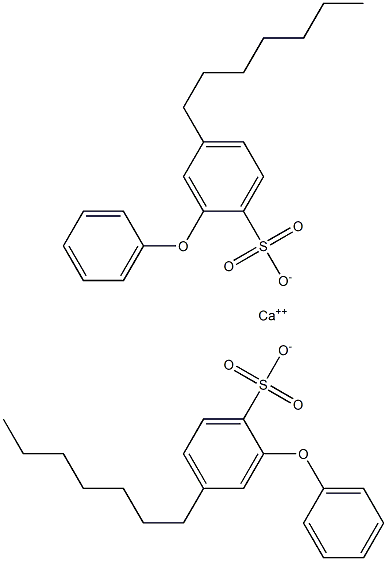 Bis(4-heptyl-2-phenoxybenzenesulfonic acid)calcium salt 구조식 이미지