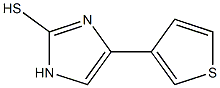 2-Mercapto-4-(3-thienyl)-1H-imidazole 구조식 이미지