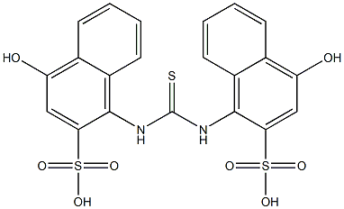 1,1'-Thioureylenebis(4-hydroxy-2-naphthalenesulfonic acid) Structure