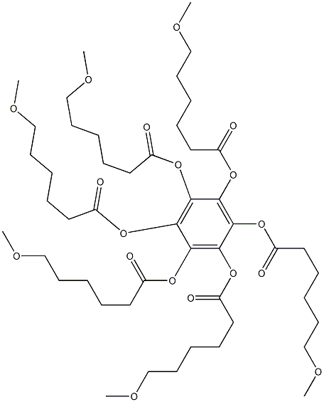 Benzenehexol hexakis(6-methoxyhexanoate) Structure