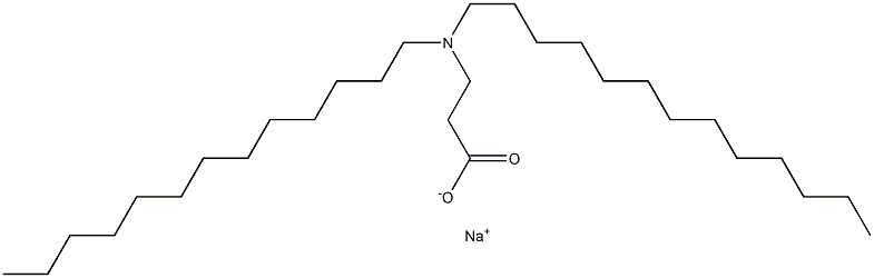 3-(Ditridecylamino)propanoic acid sodium salt 구조식 이미지