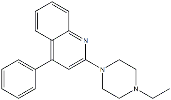 2-(4-Ethylpiperazin-1-yl)-4-phenylquinoline 구조식 이미지