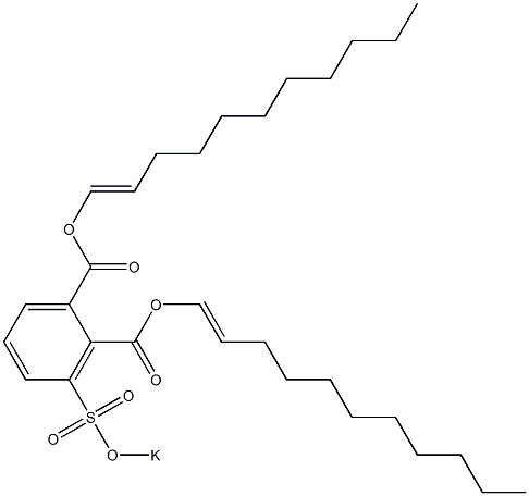 3-(Potassiosulfo)phthalic acid di(1-undecenyl) ester Structure