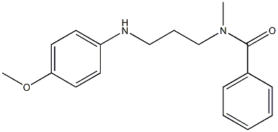 N-Methyl-N-[3-((4-methoxyphenyl)amino)propyl]benzamide 구조식 이미지