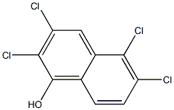 2,3,5,6-Tetrachloro-1-naphthol 구조식 이미지