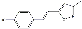 4-[(E)-2-(3-Methyl-5-isoxazolyl)ethenyl]phenol Structure