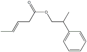 3-Pentenoic acid 2-phenylpropyl ester 구조식 이미지