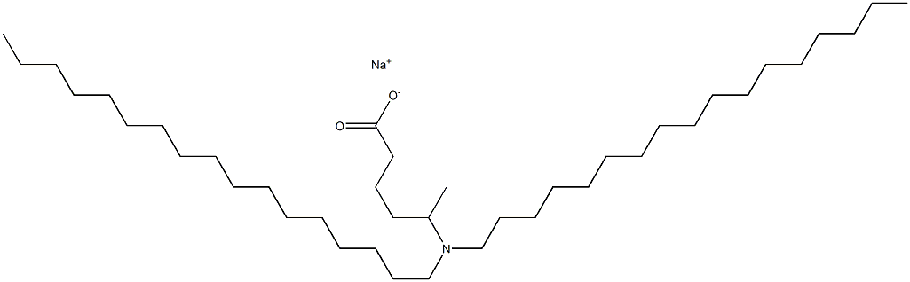 5-(Diheptadecylamino)hexanoic acid sodium salt Structure